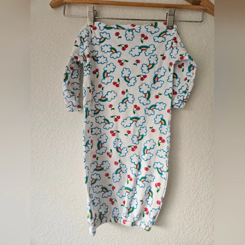 mad sky newborn gown, 100% cotton